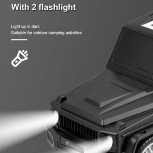 Kisonli B2 10w Solor Charging Fm Modern Car Wireless Portable Bluetooth Speaker - Image 3