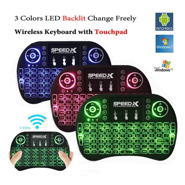 Speedx Rf 500 Mini Touch Pad Wireless With Backlight Keyboard Mouse - Image 3