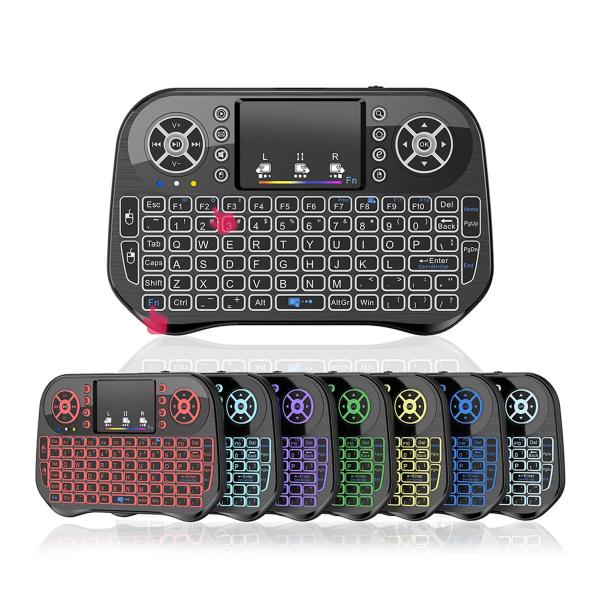 Speedx I10 Mini Wireless+bluetooth Touchpad 7 Color Backlit Light 2.4ghz - Image 2