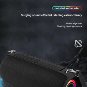 Kisonli Q28 10w Bt/fm/usb/tf/tws/rgb Bluetooth Super Bass Speaker - Image 4