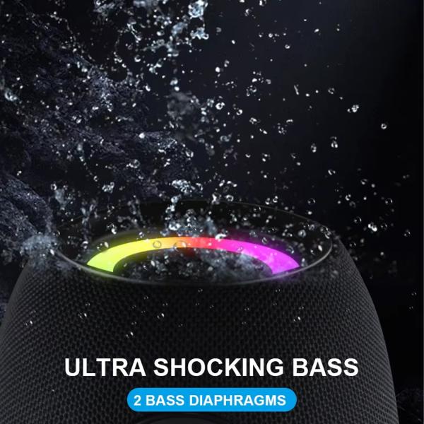 Kisonli K8 50w(30w*1+10w*2) Bt/usb/tf/aux/tws/rgb/eq Deep Bass Subwoofer Large Speaker - Image 2