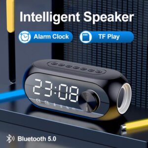 Kisonli Lp-2s Rgb Speaker Alarm Clock Bluetooth 5.0 Tf-card For Mobile - Image 2
