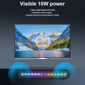 Kisonli Wireless Bluetooth Longbar Speaker Led-915 - Image 2