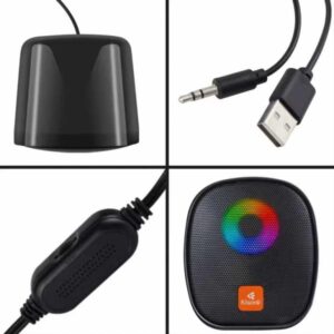 Kisonli X11 Rgb Gamer Pc Mini Usb Speaker With 6w Power - Image 2
