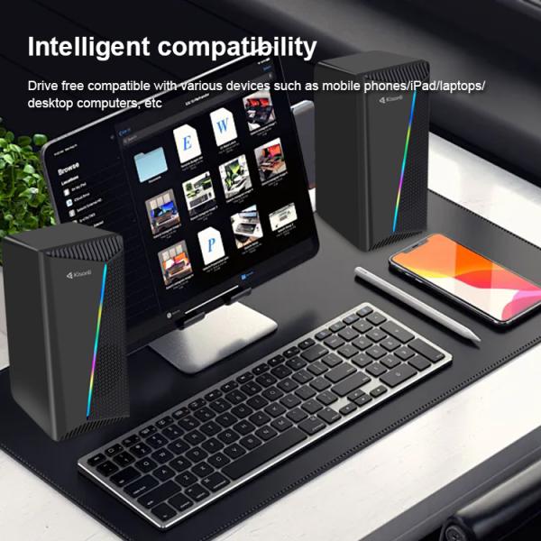 Kisonli X30 Gaming Usb 2.0 Speaker With Rgb Light - Image 2