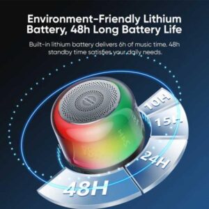 Joyroom Ml03 Transparent Rgb Wireless Speaker - Image 2