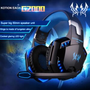 Kotion Each-g2000 Stereo Gaming Headset Deep Bass Computer Gaming Wired Headphone With Led Light & Mic - Image 2