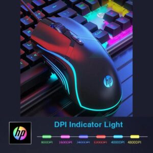 Hp G360 Dpi 6200 6 Buttons Rgb Wired Gaming Mouse - Image 2