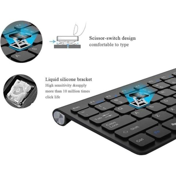 Km908 Wireless Keyboard And Mouse Combo - Image 2