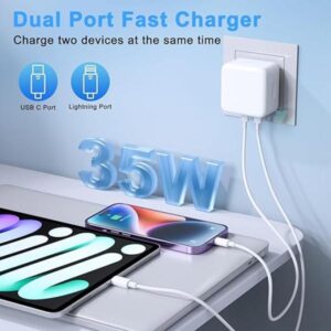 Iphone 2pd 35w Fast Charger Uk Pin With Cable - Image 2