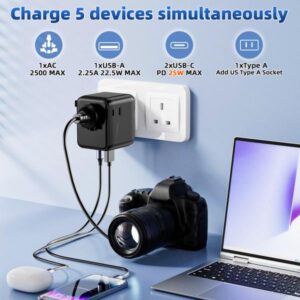 Speedx Sp-tcw02 25w Gan Iii Universal Travel Adapter - Image 2