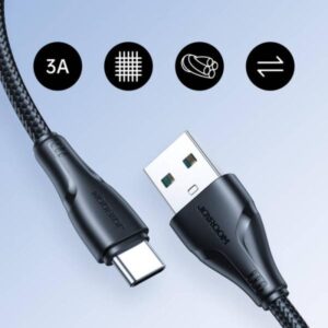 Joyroom S-a11 Surpass Series 3a Usb-a To Type-c Fast Charging Data Cable 1.2m-black - Image 2