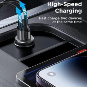 Joyroom Ccn05 Mini 30w Usb + Type-c Fast Charging (pd+qc3.0) Car Charger - Image 2