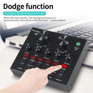 V8 Bm-800 Podcast Mic Set With Live Sound Card,condenser Microphone With Rechargeable 12 Kinds Of Auxiliary Background For Karaoke Singing, Youtube Recording Mic - Image 2