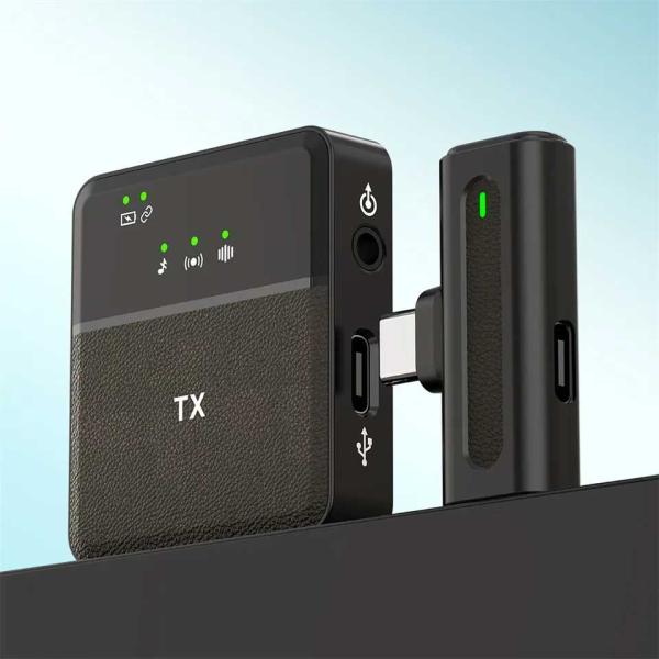 Sx8 Type-c/iphone Dual Professional Lavalier Wireless Microphone For Interview, Vlog, Live Mic Noise Reduction - Image 2