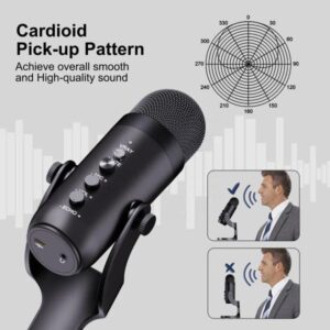 Jmary Mc-pw8 Professional Usb Microphone For Podcasting With Noise Reduction - Image 2