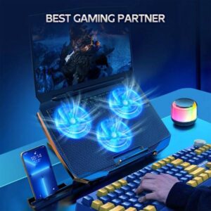 F2 Plus Coolcold Gaming Cooler 3 Big Fans Cooling Pad For 10-15.6 - Image 2