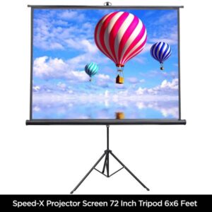 Projector Screen 72 Inch Tripod Portable 6x6 Feet 1:1mw Speed-x (fine Quality) - Image 2
