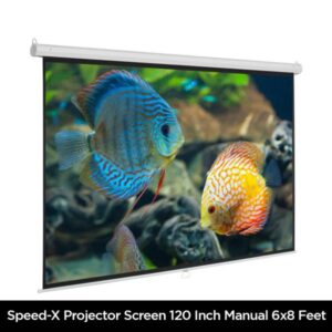 Projector Screen 120 Inch Manual 6x8 Feet 4:3mw Speed-x (fine Quality) - Image 2
