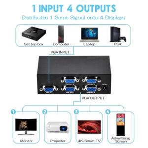 Vga Splitter 4 Port 200 Mhz - Image 2
