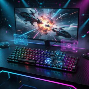 Xtrike Me Gk-803 En 104 Mechanical Keys Gaming Keyboard Black - Image 2