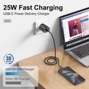 Aspor A820eu 25w Usb-c Fast Charging Power Adapter - Image 2
