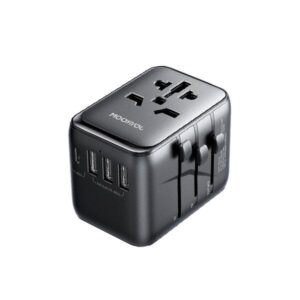 Jr-tcw01 17w 4-port Universal Travel Adapter Black