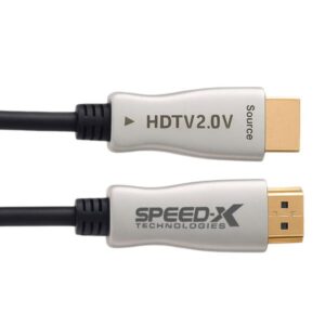 Speed-x 20m Fiber Hdmi Cable 2.0/2.1 Aoc(active Optical Cable) 30awg Copper Support 4k 8k Uhd (full Length) - Image 2