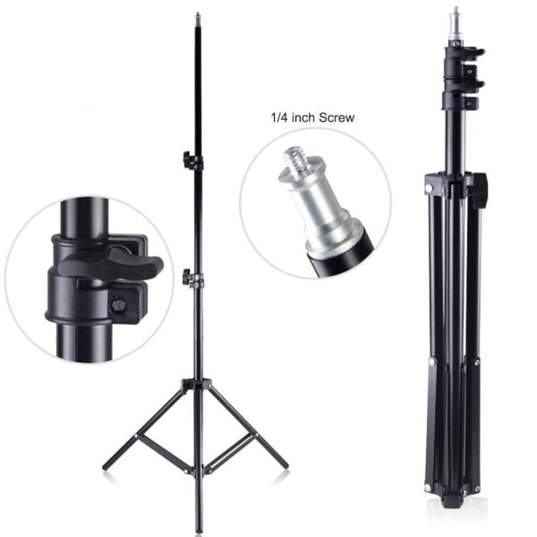 210cm Selfie Ring Light Portable Tripod Stand Fit For Live Photo Studio