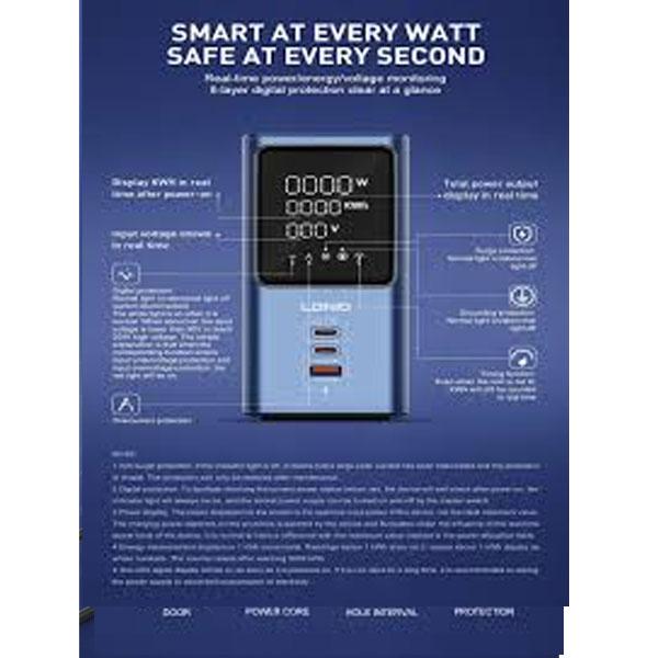 Ldnio Sc2 7-in-1 Power Extension With Fast Charging 4 Sockets 2 Usb-c + 1 Usb-a - Image 4