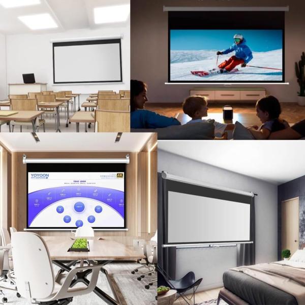 Projector Screen 100 Inch Manual 7x5 Feet 4:3mw Speed-x (fine Quality) - Image 2