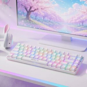 Xtrike Me Gk-995w Wh 68 Keys Wireless 2.4g Bt5.2 Tri Mode Gaming Mechanical Keyboard White - Image 2