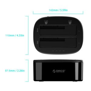 Orico (6228us3) 2.5/3.5 Inch Usb3.0 1 To 1 Hdd And Ssd Hard Drive Dock - Image 3