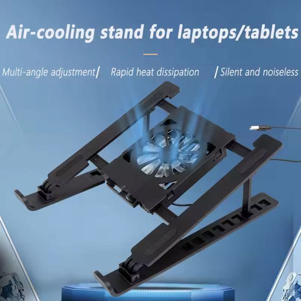 N6 Adjustable High Wind Power And Low Noise Foldable Laptop And Tablet Cooling Fan - Image 3