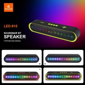 Kisonli Wireless Bluetooth Longbar Speaker Led-915 - Image 3