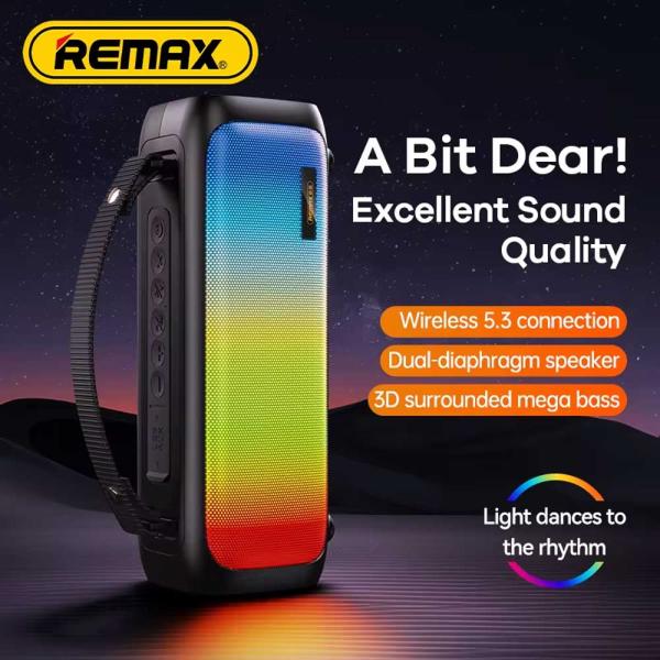 Remax Rb-m67 Portable Super Bass Wireless Speaker With Rgb Lights - Image 3
