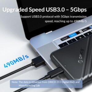 Orico 25pw1-u3 2.5 Inch Usb 3.0 Micro-b Hard Drive Enclosure - Image 3