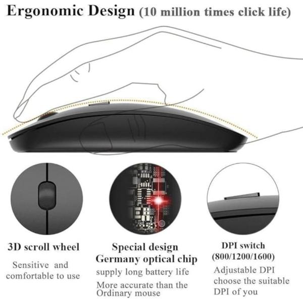 Km908 Wireless Keyboard And Mouse Combo - Image 3