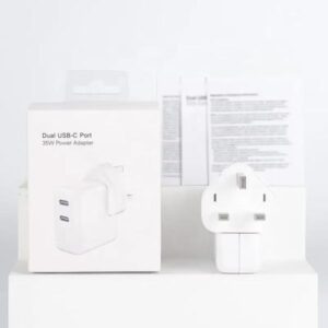 Iphone 35w Uk 3 Pin Dual Type C Fast Charging Pd Adapter - Image 3