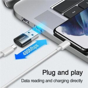 Joyroom S-h152 Usb Male To Type-c Female Adapter 2pcs Black - Image 4