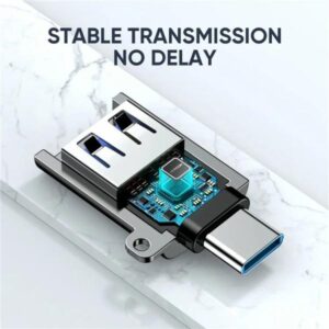 Joyroom S-h151 Type-c Male To Usb Female Adapter Silver - Image 2