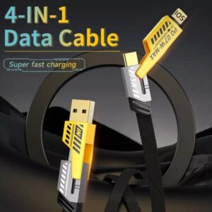 4 In 1 Multi Usb Pd Charging Cable (type-c To C, C To Lightning, Usb To C, Usb To Lightning) - Image 3
