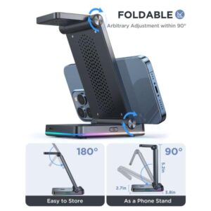Joyroom Jr-wqn01 15w 3in1 Foldable Wireless Charging Station - Image 3