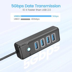 Pw4u Orico 4-port Usb Hub 3.0 5gbps High Speed Fast Data Transfer - Image 3
