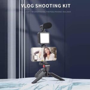 Ay-49 Video Making Kit Vlogging Tripod Triple Band Light - Image 3