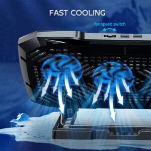 F2 Plus Coolcold Gaming Cooler 3 Big Fans Cooling Pad For 10-15.6 - Image 3