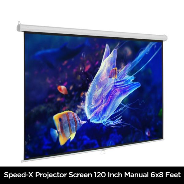 Projector Screen 120 Inch Manual 6x8 Feet 4:3mw Speed-x (fine Quality) - Image 3