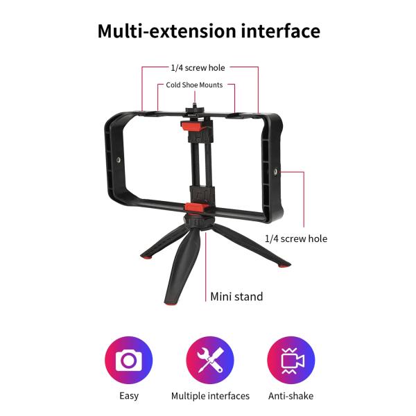 Jmary Mt-33 Video Cage Rig Kit For Vlogging - Image 4