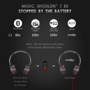 Nia Q6 Bluetooth Wireless Headphone - Image 3
