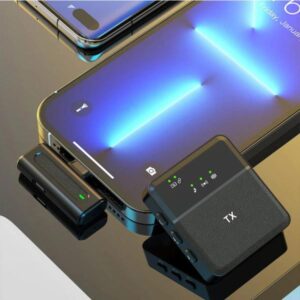 Sx8 2 In 1 Type-c/iphone Single Professional Lavalier Wireless Microphone For Interview, Vlog, Live Mic Noise Reduction - Image 3